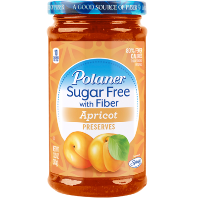 Polaner - Sugar Free Jam with Fiber - Apricot - 13.5 oz - Low Carb Canada