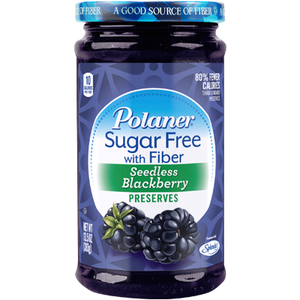 Polaner - Sugar Free Jam with Fiber - Seedless Blackberry - 13.5 oz - Low Carb Canada