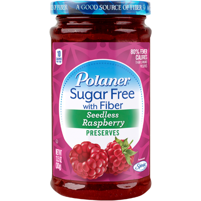 Polaner - Sugar Free Jam with Fiber - Seedless Raspberry - 13.5 oz - Low Carb Canada