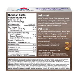 Atkins Endulge Treat - Peanut Butter Cups - 10 Cups