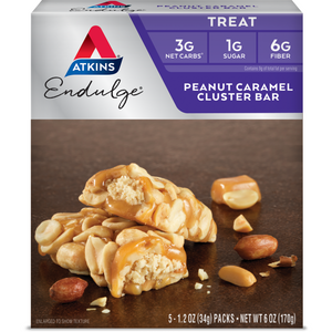 Atkins Endulge Bars - Peanut Caramel Cluster - 5 Bars