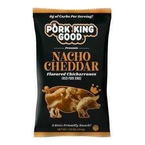 Pork King Good - Fried Pork Rinds - Nacho Cheddar - 1.75 oz bag