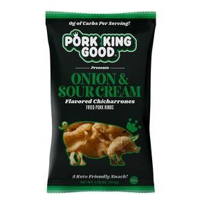 Pork King Good - Fried Pork Rinds - Onion & Sour Cream - 1.75 oz bag