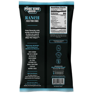 Pork King Good - Fried Pork Rinds - Ranch - 1.75 oz bag