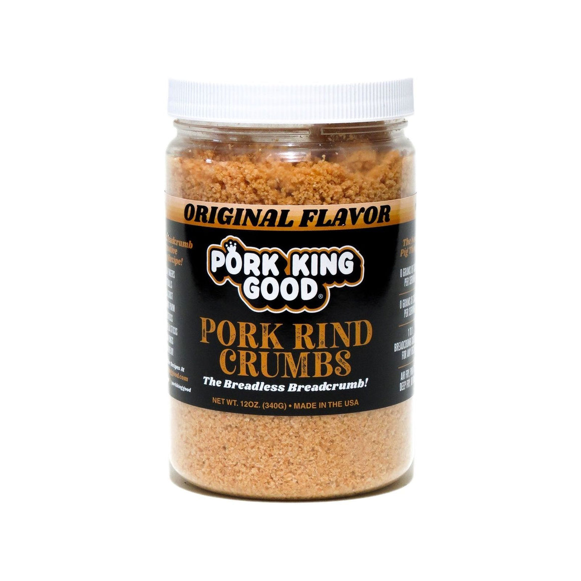 Pork King Good - Pork Rind Crumbs - Original - 12 oz jar