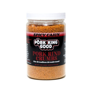 Pork King Good - Miettes de couenne de porc - Cajun épicé - Pot de 12 oz