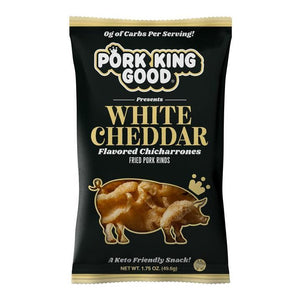 Pork King Good - Fried Pork Rinds - White Cheddar - 1.75 oz bag