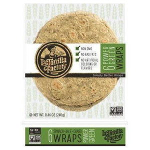 LaTortilla - 6 Power Green Wraps - 240 g