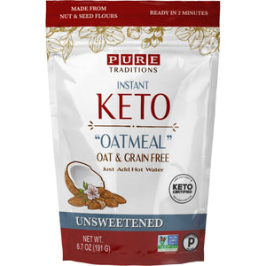 Pure Traditions - Instant KETO Oatmeal - Unsweetened - 192 g