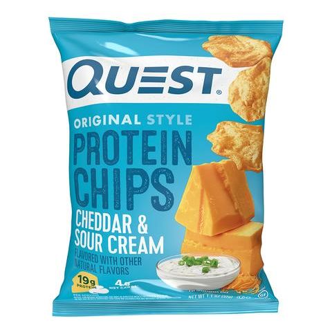 Chips protéinées Quest - Cheddar et crème sure - 1 sachet