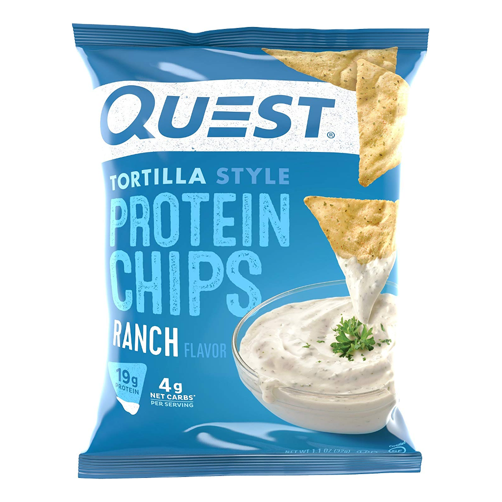 Chips protéinées style tortilla Quest - Ranch - 1 sac
