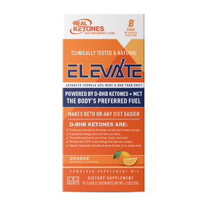 Real Ketones - (Keto Lean for Life PrimeD+) Elevate - Orange 10 Sticks - Box