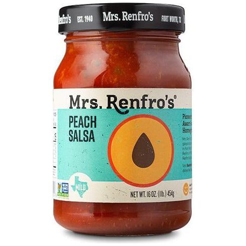 Mme Renfros - Salsa - Pêche - Doux - 473 ml
