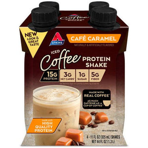 Atkins Iced Protein Shake - Cafe Caramel - 4 Pk