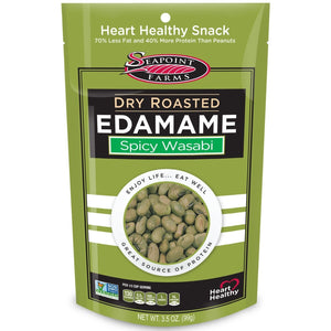 Seapoint Farms - Dry Roasted Edamame -Spicy Wasabi - 3.5 oz - Low Carb Canada - 1