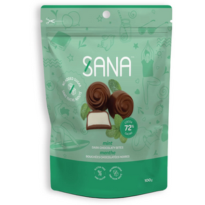 Sana - Chocolaty bites - Dark Chocolate Mint - 100g