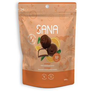 Sana - Bouchées chocolatées - Chocolat Noir Orange - 100g