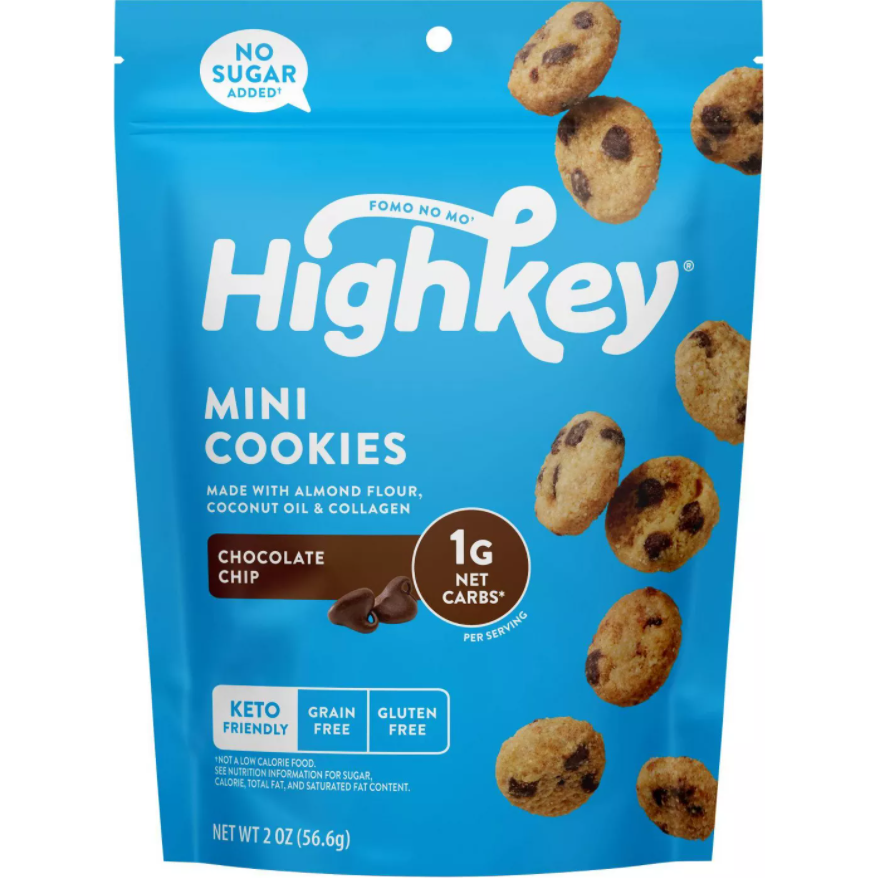 HighKey - Keto Mini Cookies - Chocolate Chip - 2 oz