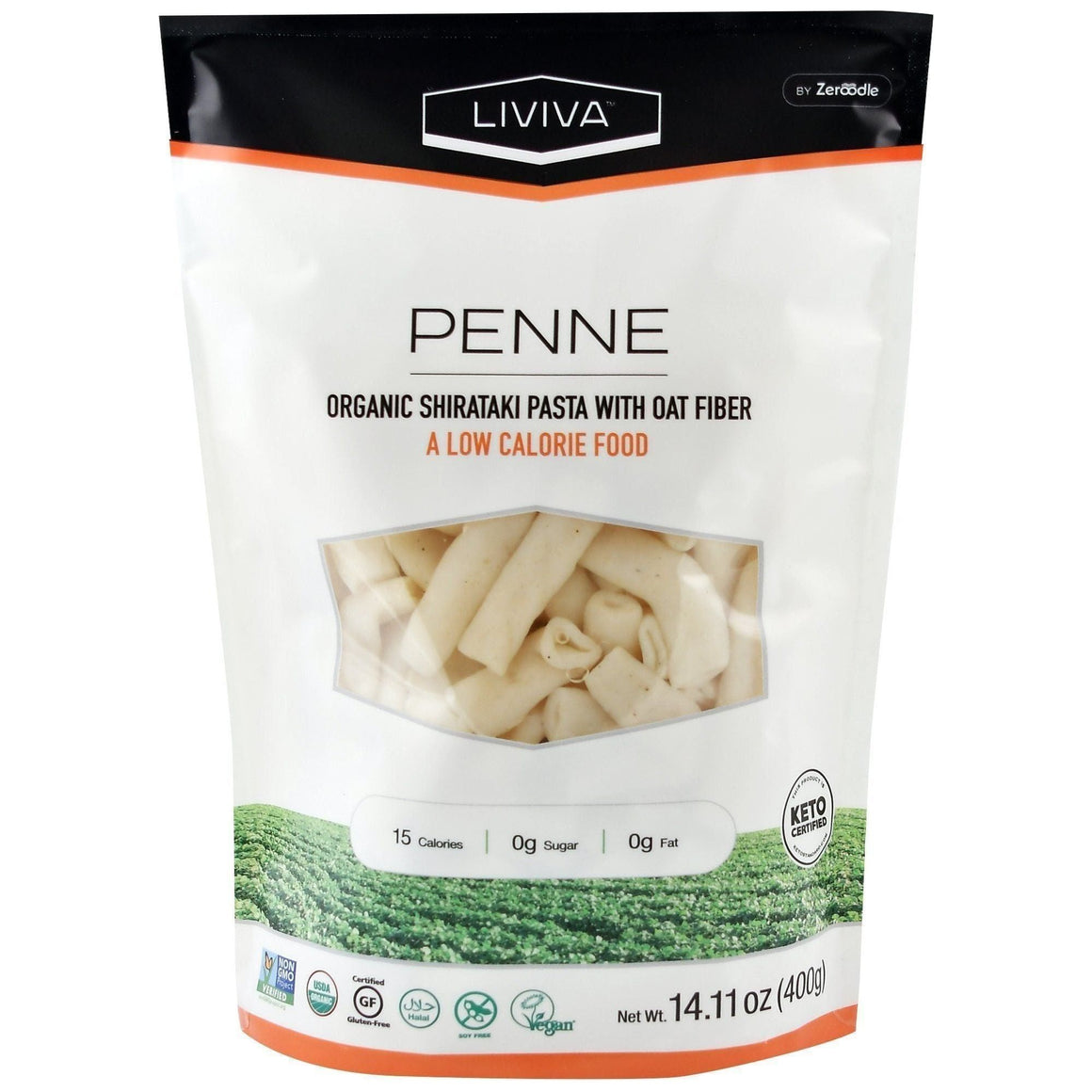 Liviva Organic Shirataki Penne with Oat Fiber