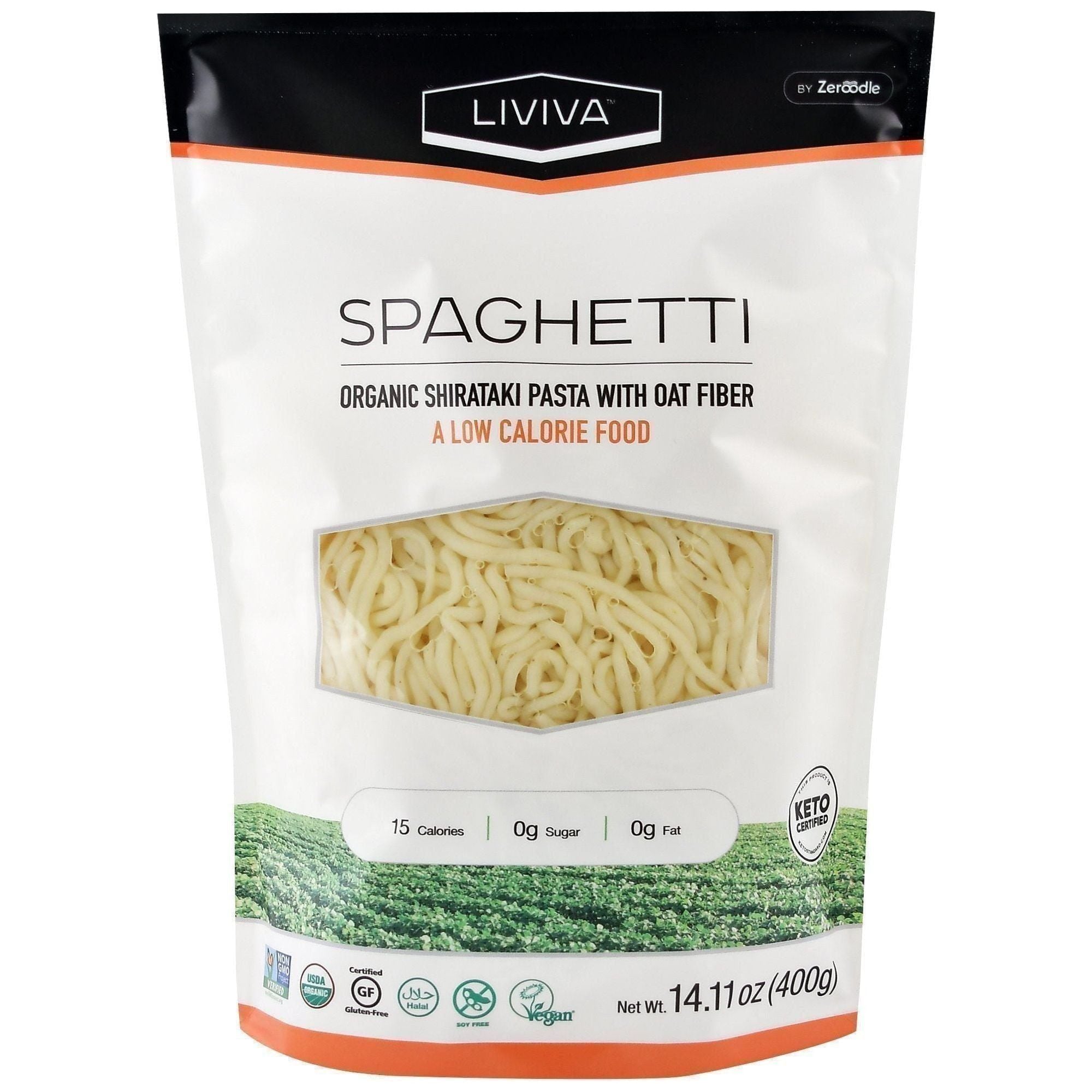 Pâtes Fettuccine de konjac et d'avoine, bio sans gluten