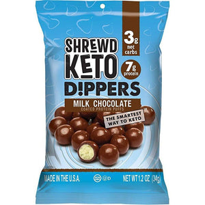Shrewd - Keto Dippers - Chocolat au lait - Sac de 1,2 oz