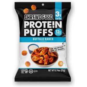 Shrewd Food - Protein Puffs - Buffalo Ranch - Sac de 0,74 oz