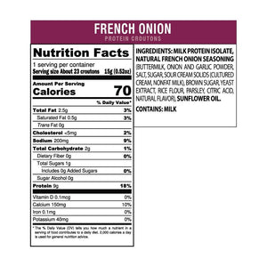 Shrewd Food - Protein Croutons - French Onion - 0.52 oz bag