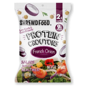 Shrewd Food - Protein Croutons - French Onion - 0.52 oz bag