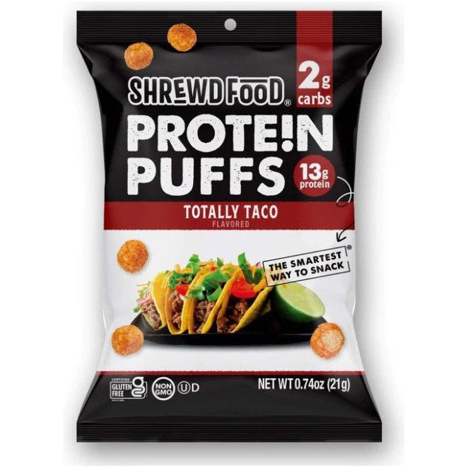 Shrewd Food - Protein Puffs - Totally Taco - 0.74 oz bag