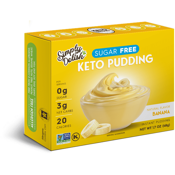 Simply Delish - Pudding Keto sans sucre - Banane