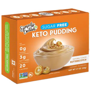 Simply Delish - Sugar Free Keto Pudding - Butterscotch