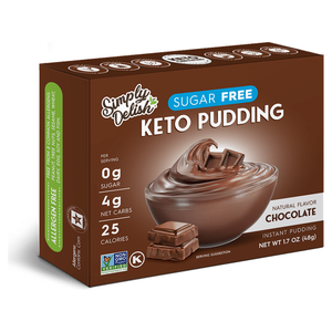 Simply Delish - Pudding Keto sans sucre - Chocolat