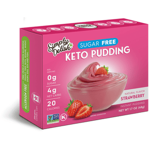 Simply Delish - Sugar Free Keto Pudding - Strawberry