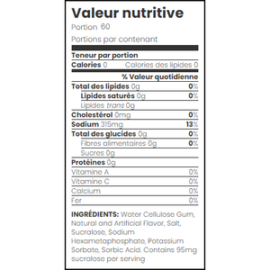 Slimfield Farms - Sirop sans sucre - Bacon à l'érable - 375ml