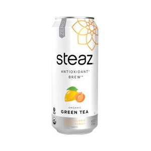Steaz - Zero Calorie Iced Tea - Peach Mango