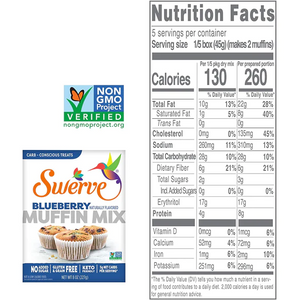 Swerve Sweets - Muffin Mix - Blueberry - 227g