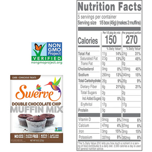 Swerve Sweets - Muffin Mix - Double Chocolate Chip - 227g