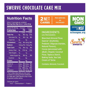 Swerve Sweets - Mélange à Gâteau - Chocolat