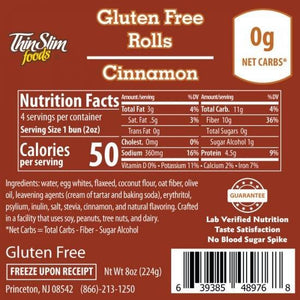 ThinSlim Foods - Gluten Free Rolls - Cinnamon
