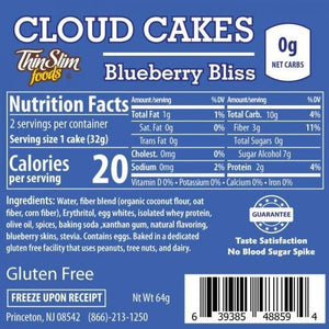 ThinSlim Foods - Cloud Cakes - Blueberry Bliss - paquet de 2