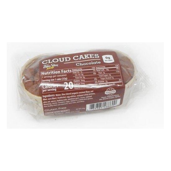 ThinSlim Foods - Cloud Cakes - Chocolat - paquet de 2