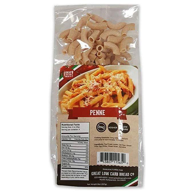 Great Low Carb Bread Company - Penne - sac de 8 oz