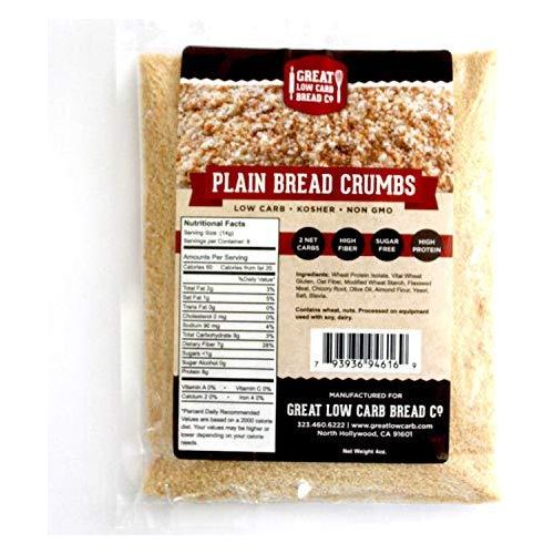 Great Low Carb Bread Company - Chapelure - Saveur nature - Sac de 4 oz