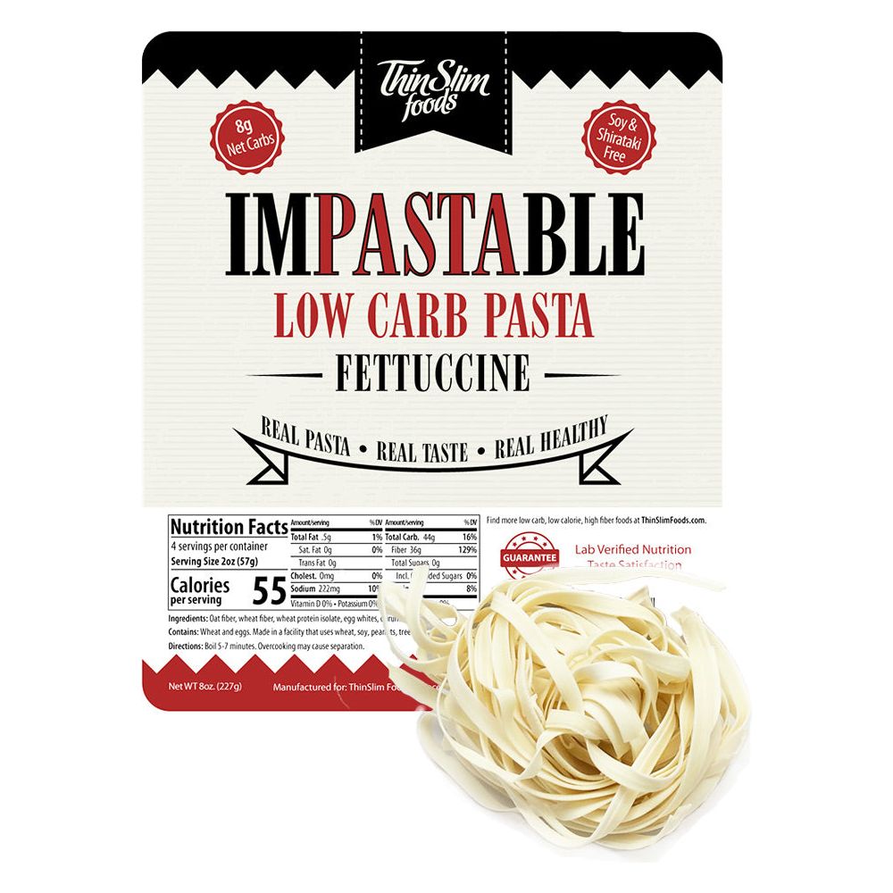 ThinSlim Foods - Impastable Low Carb Pasta - Fettuccine - 8oz