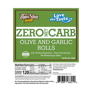 ThinSlim Foods - Love The Taste - Rolls - Olive and Garlic