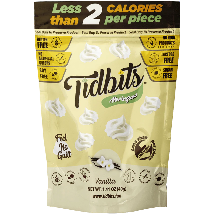 Tidbits - Meringues sans sucre - Vanille - 40g