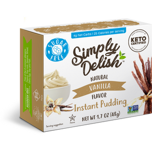 Simply Delish - Pudding Keto sans sucre - Vanille