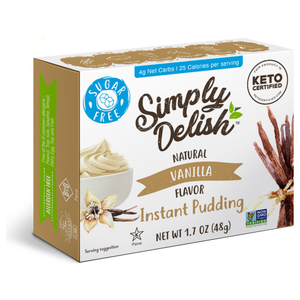 Simply Delish - Sugar Free Keto Pudding - Vanilla