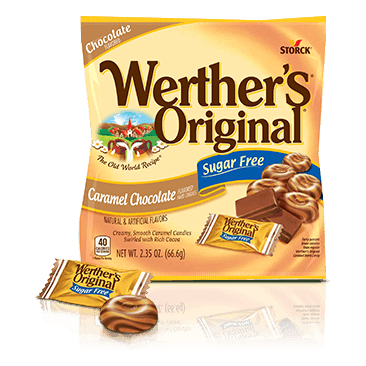 Werther's Original - Sugar Free Hard Candies - Caramel Chocolate - 2.35 oz Bag - Low Carb Canada