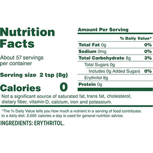 Terre entière - Érythritol Zero Cal - 340g 